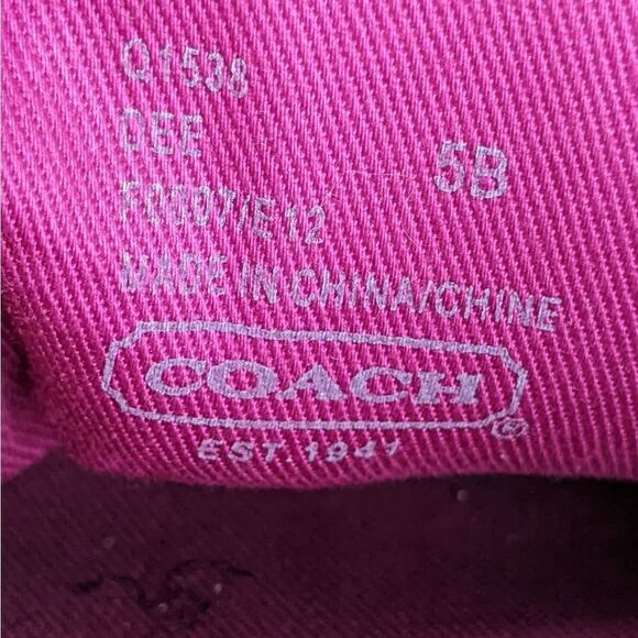 Coach Dee Gold Trim Multicolored Logo Lace Up Sneakers - Picture 10 of 10